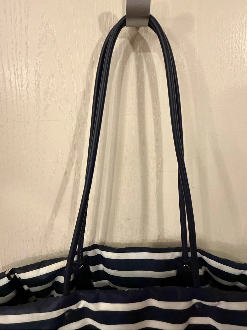 Kate Spade Navy and White Striped Tote